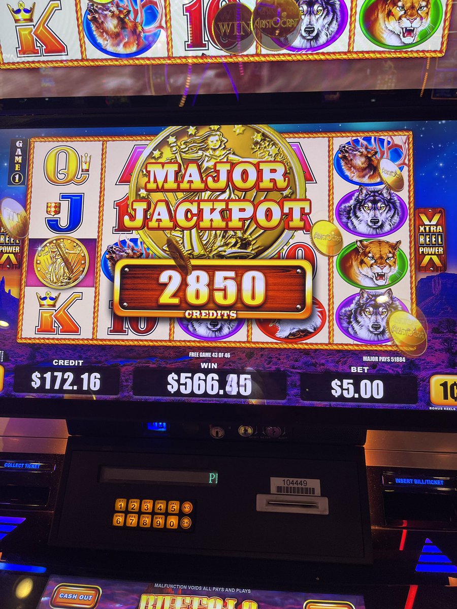 Finally first handpay of the trip!