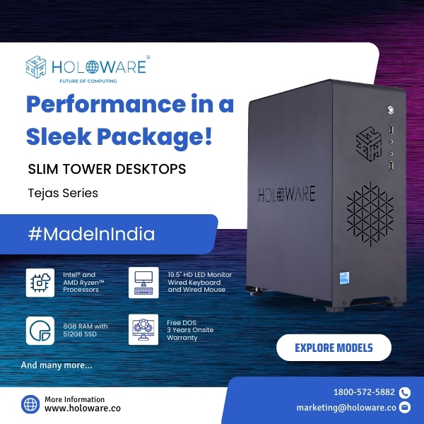 Holoware_Tech's tweet image. Compact Powerhouse – @Holoware_Tech&apos;s Space-Saving, High-Performance Desktops! Upgrade Today!

#CompactPower #SleekTech #ProductivityBoost #Holoware #MadeInIndia #OEM #Computers