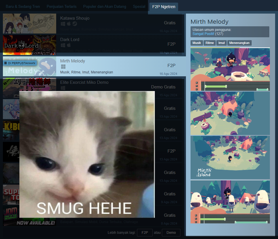 Mirth Island Game tweet media