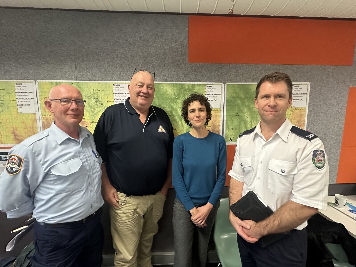 Our Centre recently came together with <a href="/ACTRFS/">ACT RuralFireService</a>, <a href="/ACT_ESA/">ACT ESA</a>, &amp; <a href="/NSWRFS/">NSW RFS</a> for a strategic workshop. 
We worked together on case studies, designing systems to understand how new technologies can fit together for effective and fast detection and suppression of fires.
