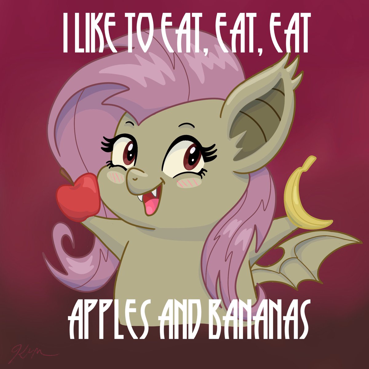 Flutterbat does children’s music #mlpfanart