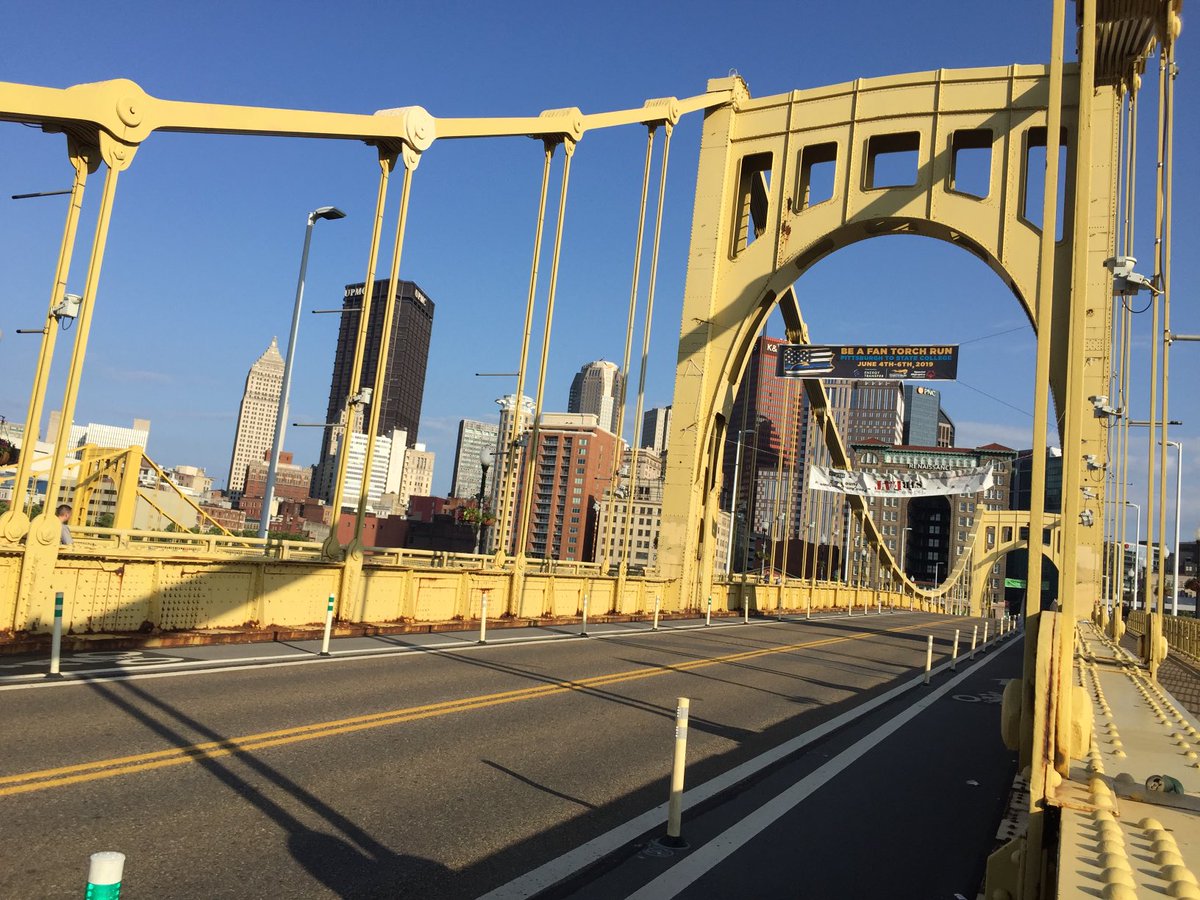 NegroLeagueFilm's tweet photo. Roberto Clemente was born #otd 1934. If you can make it to a game at PNC Park, you must walk across this landmark. #clementebridge #pittsburgh #pirates @Pirates https://t.co/zyJ1Dbn0G3