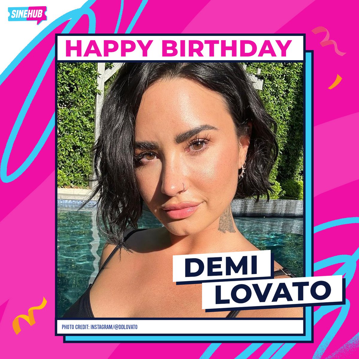 sinehubph's tweet photo. Happy Birthday, Demi Lovato! 🎉

Here’s to a fabulous birthday for the wonderfully talented Demi Lovato! Which of her songs do you love the most? https://t.co/4OInV0IB45