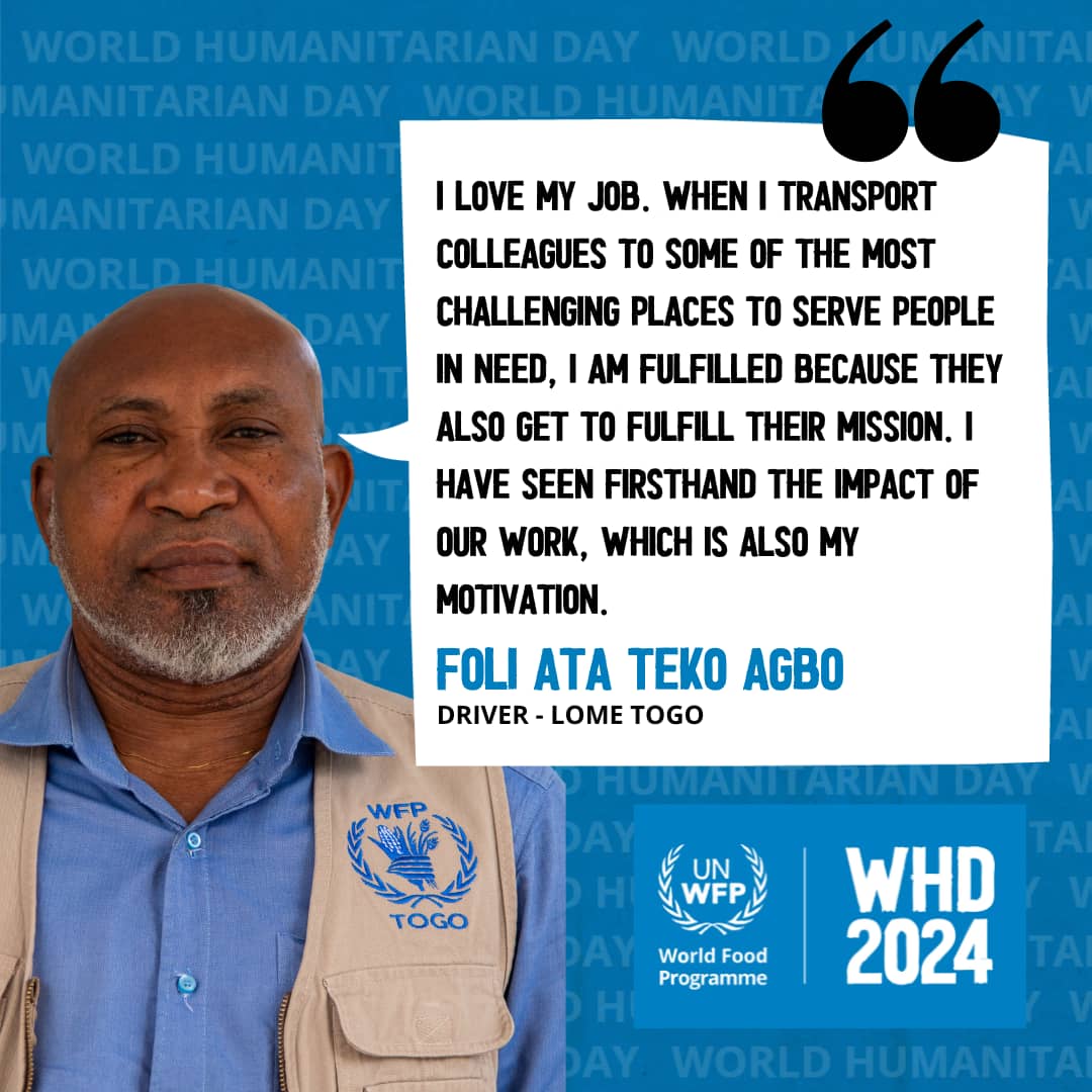 Courageous, resilient, strong,  dedicated,  optimist, there are  just a few words to describe our WFP humanitarians. #WHD2024 
#WorldHumanitarianDay