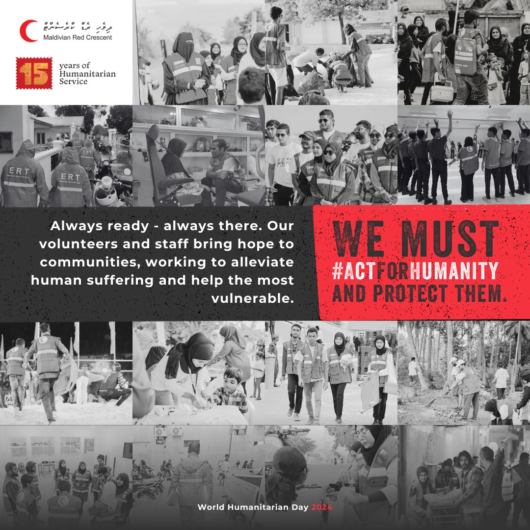 It's #WorldHumanitarianDay2024.

Today we celebrate and show our appreciation for those who #ActforHumanity around the world, working to alleviate human suffering and help the most vulnerable.