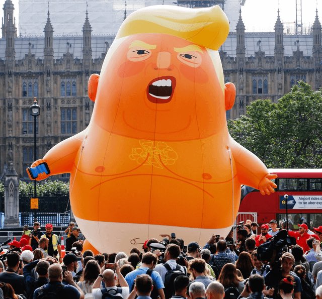 creepydotorg's tweet image. The Trump baby balloon 🎈