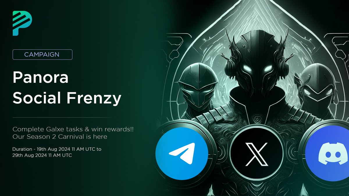 🚀 Brace Yourself for Panora Social Frenzy! 🚀

💥 Our next big campaign in the Panora Swap and Earn Carnival (Season 2) is just HOURS away! 💥

💰Reward Pool: $1500 worth of APT 🎁 

🔄 Ready to Join the Frenzy? Here’s How:

1. Jump into the excitement with our social tasks on