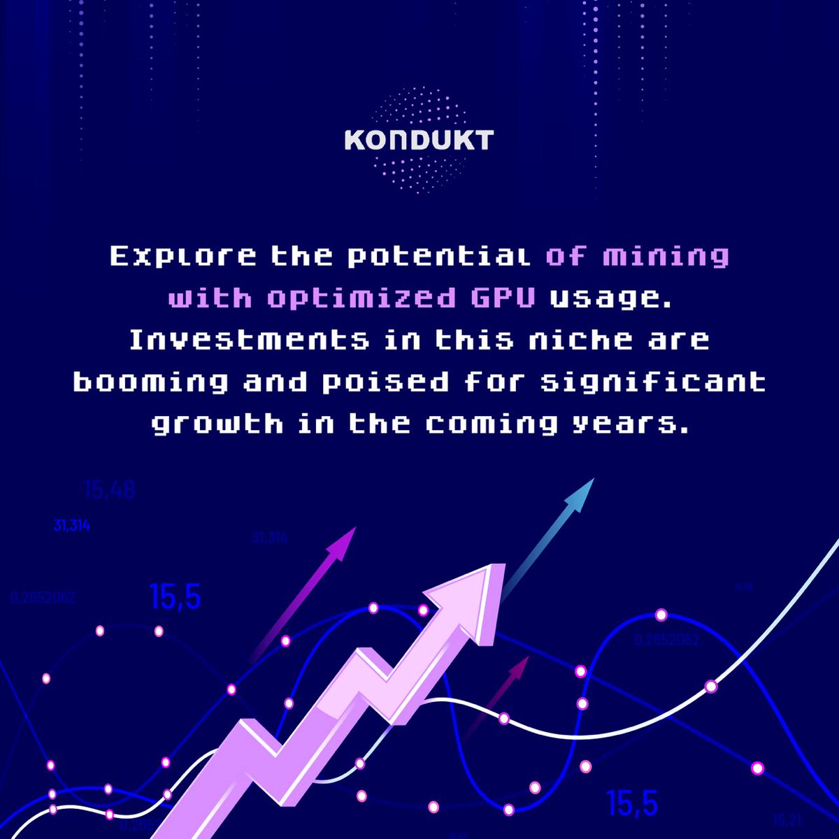 𝗠𝗮𝘅𝗶𝗺𝗶𝘇𝗲 𝗬𝗼𝘂𝗿 𝗠𝗶𝗻𝗶𝗻𝗴 𝗣𝗿𝗼𝗳𝗶𝘁𝘀 𝘄𝗶𝘁𝗵 𝗔𝗜-𝗢𝗽𝘁𝗶𝗺𝗶𝘇𝗲𝗱 𝗚𝗣𝗨 𝗨𝘀𝗮𝗴𝗲! 🤖🤝

Did you know that your GPU can do more than just power games or process graphics? At KonduktAi, our AI-driven platform decides the best way to use your GPU at any given