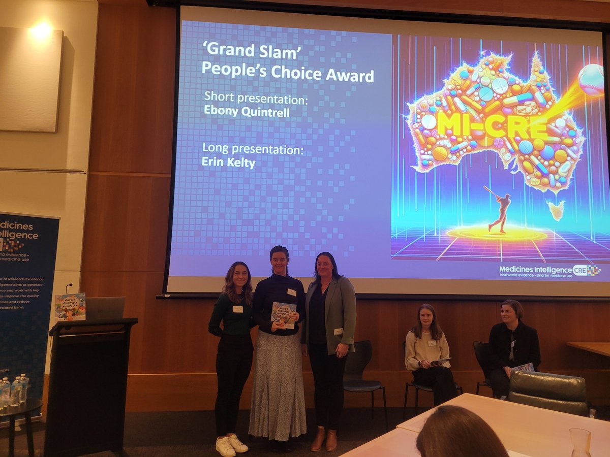 Congratulations to our 2024 prize-winners: Dr Laura Gerhardy - CI choice for best impact or consumer involvement story; Ms Ebony Quintrell and Dr Erin Kelty for People's Choice awards. 3/4