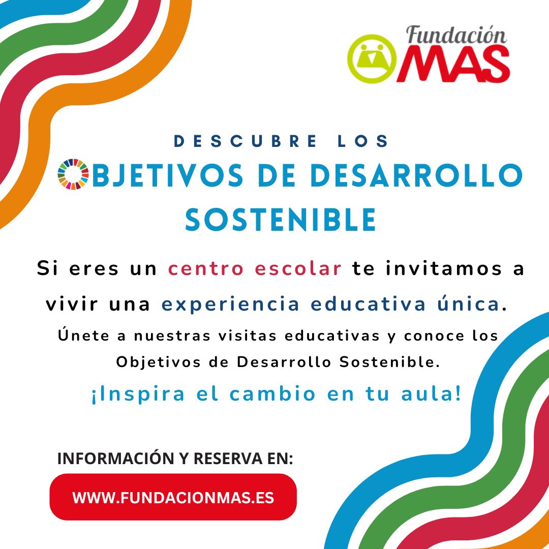 SomosFundMAS's tweet photo. ¡Prepara el nuevo curso incluyendo una visita escolar🏫 a #FundaciónMAS potenciando 📈 los 17 Objetivos de Desarrollo Sostenible (ODS)👌 https://t.co/kPVYYJndru
¡Te esperamos!🤗
#CuidaElPlaneta #CompromisoMAS #FundaciónMAS #visitasescolares https://t.co/vyJne2psiQ