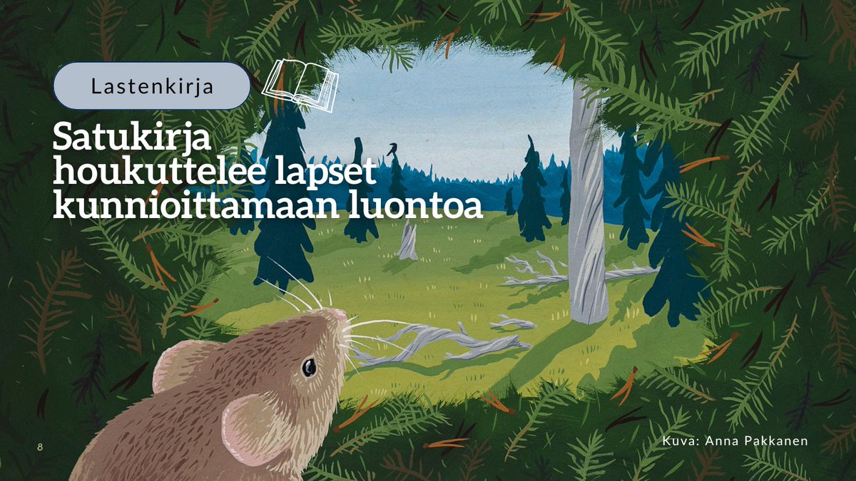 University of Jyväskylä (@uniofjyvaskyla) on Twitter photo Lastenkirjalla herätetään lasten kiinnostus luontoa ja luonnonilmiöitä kohtaan! Lasten uppoutuessa satuun saavat he uusia tiedon murusia ja samalla maailmankuva laajenee. Tietolaatikoita ja tiivistelmiä ovat kirjoittaneet <a href="/PanuHalme/">Panu Halme</a> ja @KKotakorpi ⏩ r.jyu.fi/FCI Lastenkirjalla herätetään lasten kiinnostus luontoa ja luonnonilmiöitä kohtaan! Lasten uppoutuessa satuun saavat he uusia tiedon murusia ja samalla maailmankuva laajenee. Tietolaatikoita ja tiivistelmiä ovat kirjoittaneet <a href="/PanuHalme/">Panu Halme</a> ja @KKotakorpi ⏩ r.jyu.fi/FCI