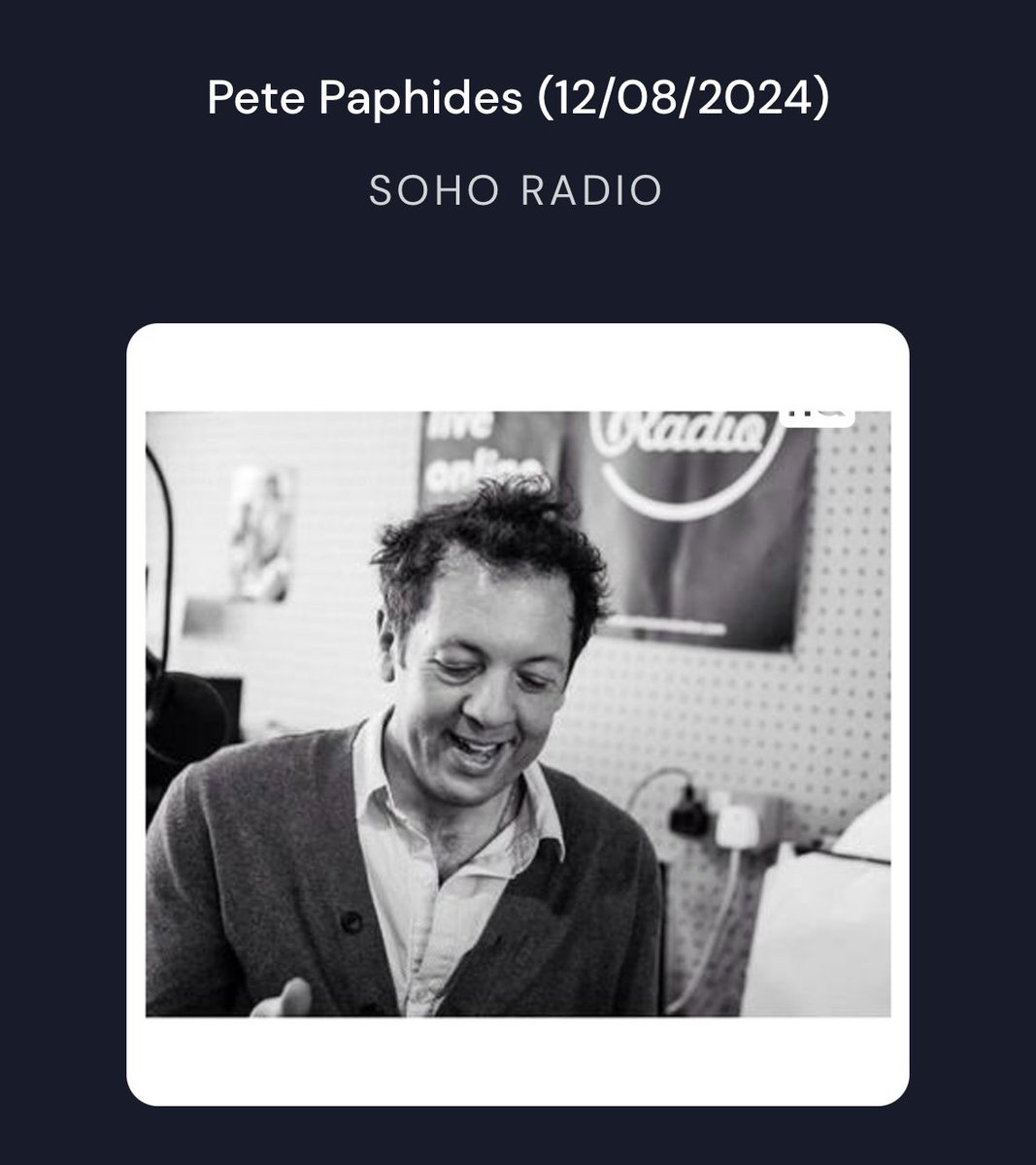 Lovejoy (official) (@lovejoy_dick) on Twitter photo Such a fascinating chat between <a href="/petepaphides/">Pete Paphides</a> , Bobby Wratten and @BethArzy with music ranging from American Spring to Jonathan Richman and so much in between. Worth spending some time on! Thank you so much for including Lovejoy 🙏🙏🙏
mixcloud.com/sohoradio/pete… Such a fascinating chat between <a href="/petepaphides/">Pete Paphides</a> , Bobby Wratten and @BethArzy with music ranging from American Spring to Jonathan Richman and so much in between. Worth spending some time on! Thank you so much for including Lovejoy 🙏🙏🙏
mixcloud.com/sohoradio/pete…