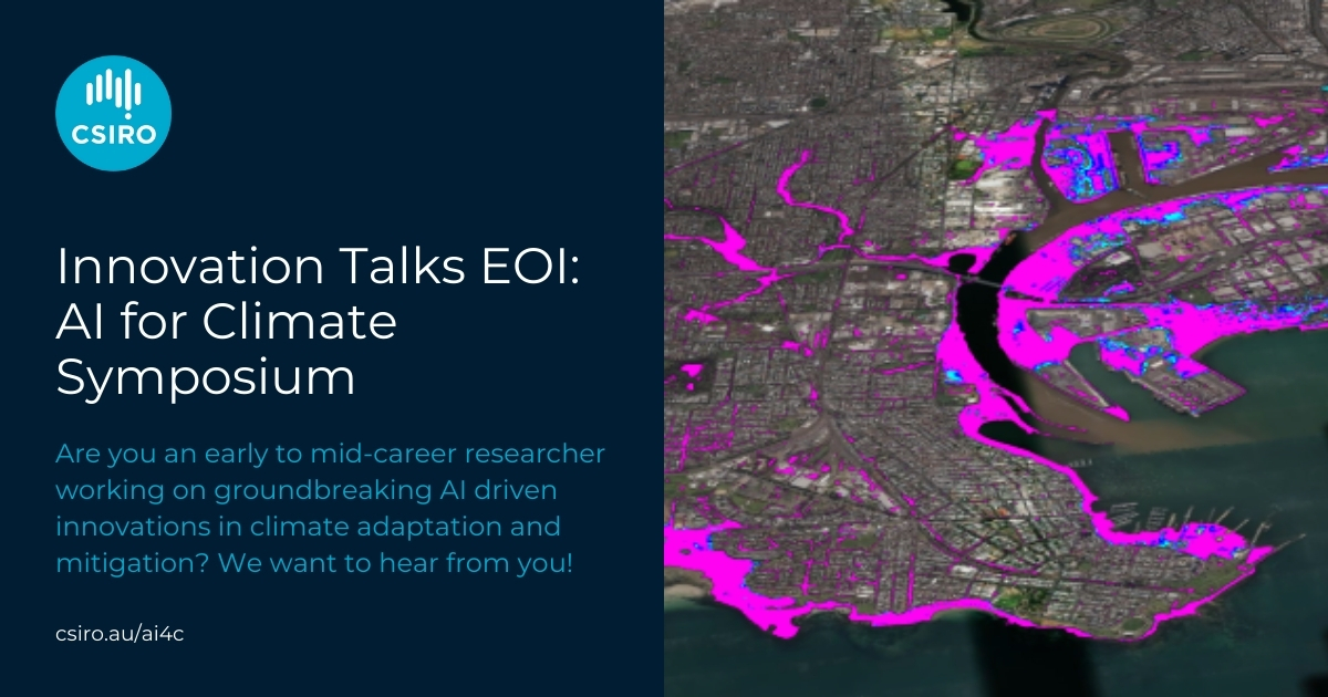 Are you an early to mid-career researcher with an AI idea that could help tackle #climatechange? 💡

You could showcase your work to leading figures in science, industry, and government this Oct at <a href="/CSIRO/">CSIRO</a>'s AI for Climate Symposium.

Submit an EOI here: bit.ly/4cr2yzu