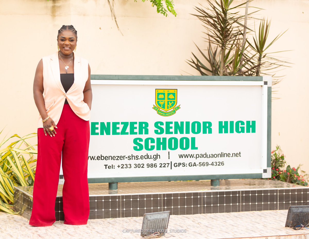 Dentaa_show's tweet photo. Last week, I had the honor of serving as the chairperson and guest speaker at Ebenezer Secondary School in Dansoman. The event focused on the important theme: ‘Social Responsibility - Our Commitment, Our Legacy.’ During my speech, I emphasized that together, we create a legacy. The choices we make and the actions we take all contribute to the kind of world we’ll leave behind. I also touched on the GUBA Foundation’s work on autism and the stigma surrounding it, highlighting that it is our social responsibility to do better in supporting and understanding those affected. I encouraged everyone to commit to making our legacy one of kindness, integrity, and positive change.

Big thank you for the amazing headmistress Madam Anastasia Konadu 👏🏾👏🏾👏🏾

@gubafoundation @sec.school 

Photo/ video @b2_pixel_studios 
Mua/stylist @da_therapizt 
Hair @sireen_hair 
Earrings @trufacebygrace