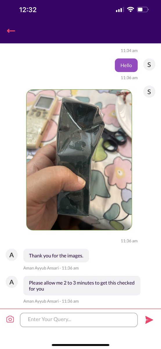 svvety's tweet photo. @ZeptoNow the pathetic experience I get when I trust you to deliver me an expensive product. The time it takes me to get on chat with you from the moment this product is delivered is not more than afew minutes. What did you think happened. I destroyed it ? Full chat in comments. https://t.co/BVNo40d0Ha