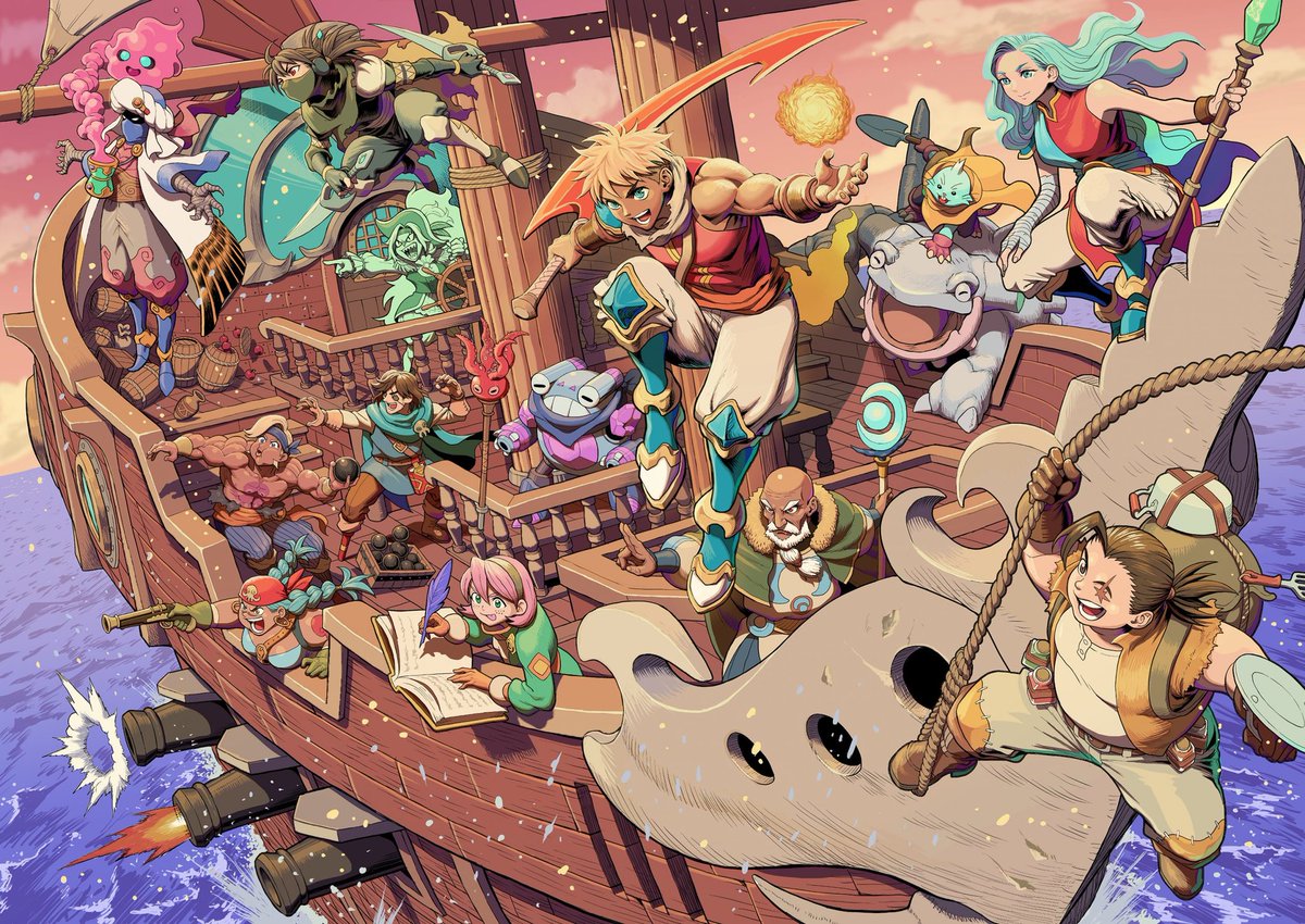dizcrowell's tweet photo. I was looking for Sea of Stars art for my phone background, but now I just have to share how amazing their fanart is! https://t.co/uhhfu9M6Wr