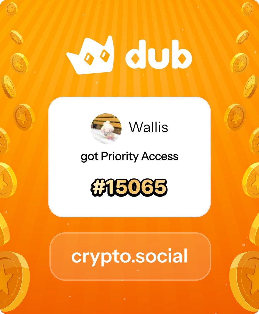 uohodaff93454's tweet photo. I just got Priority Access to Dub! Let’s make memecoins PvE again. Get in early™. https://t.co/OCXcXVp78L https://t.co/stgXKEt3Dt