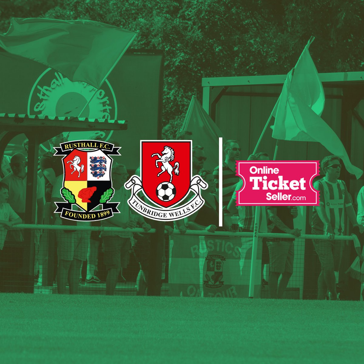 🎟️ Beat the queue on derby day, purchase your ticket in advance! 🤝

Single turnstile (💷 &amp; 💳) or have your advance ticket scanned by multiple staff and access the stadium quickly, the choice is yours! 🫵

Info &amp; Tickets ➡️ bit.ly/RocksDerby2024

#RusthallFC 🟢⚪️