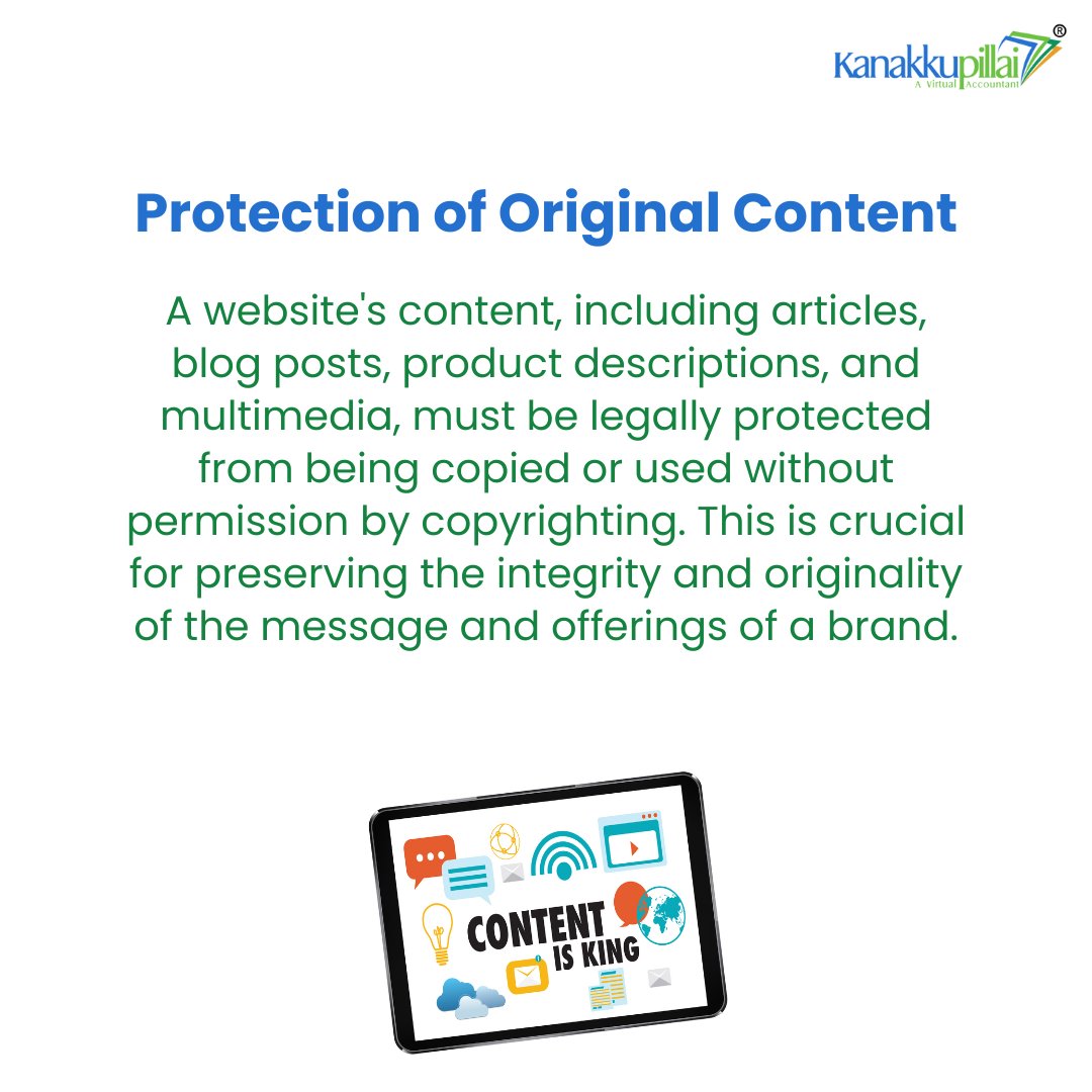 Kanakkupillai7's tweet image. Unlock the power of website 🌐protection with copyrighting! 🛡️ Your content is valuable and deserves to be safeguarded. Learn how copyrighting plays a vital role in securing your digital assets💻
#websiteprotection #websiteprotectiontips #copyrighting #digitalsecurity