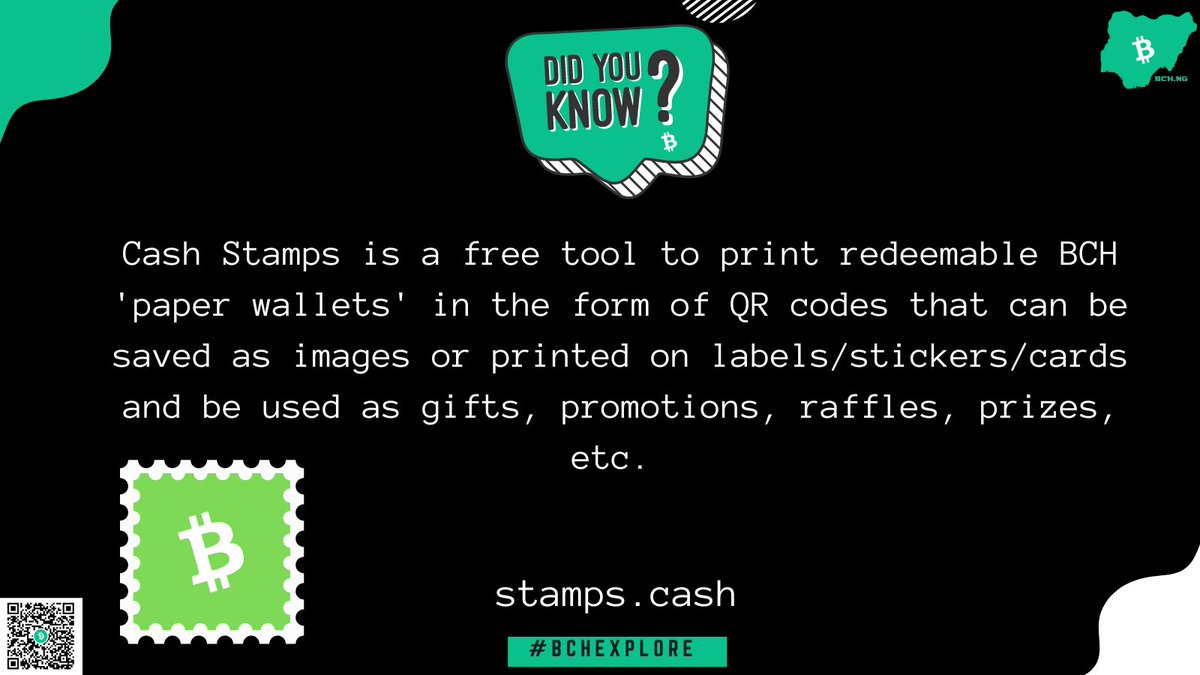 BCHExplore's tweet image. Did you Know? #bch