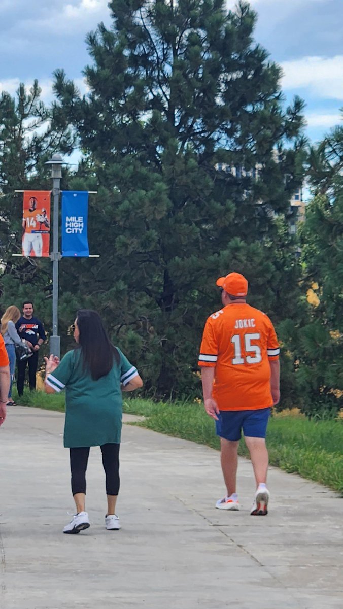 Someone on reddit spotted the best Broncos jersey in Denver 😂