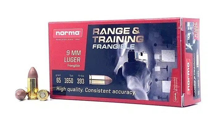 Mrgunsngear's tweet photo. Norma brass case 9mm with 65gr frangible projectiles for $0.219/rd currently here: https://t.co/vCN9NEwBAj
#9mm #frangible https://t.co/eEb82U6w0Z