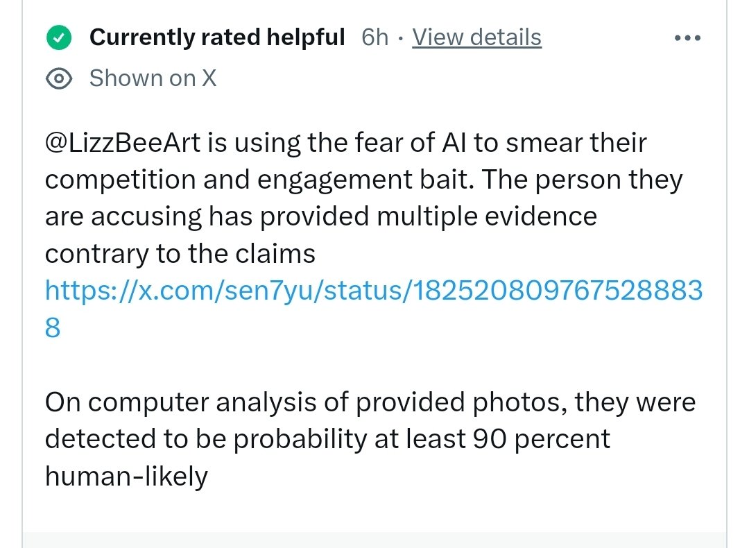 Nicobee_Artist's tweet photo. Also goddamn that Community Note https://t.co/rPietM4efX