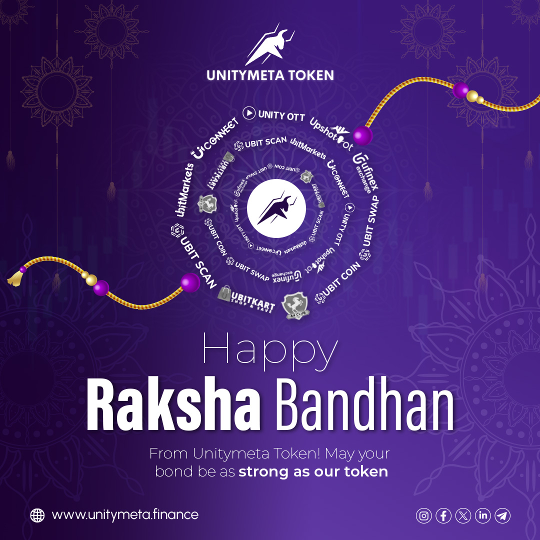 unitymetatoken's tweet photo. Dear Team,
On behalf of the entire UnityMeta Token team, we wish you a very Happy Raksha Bandhan! πΈ
UnityMeta Token are committed to standing by our community, ensuring your journey with us is secure, prosperous, and full of growth. π
#unitymeta #UnityInDiversity #unity #umt https://t.co/nIOExjcQdr