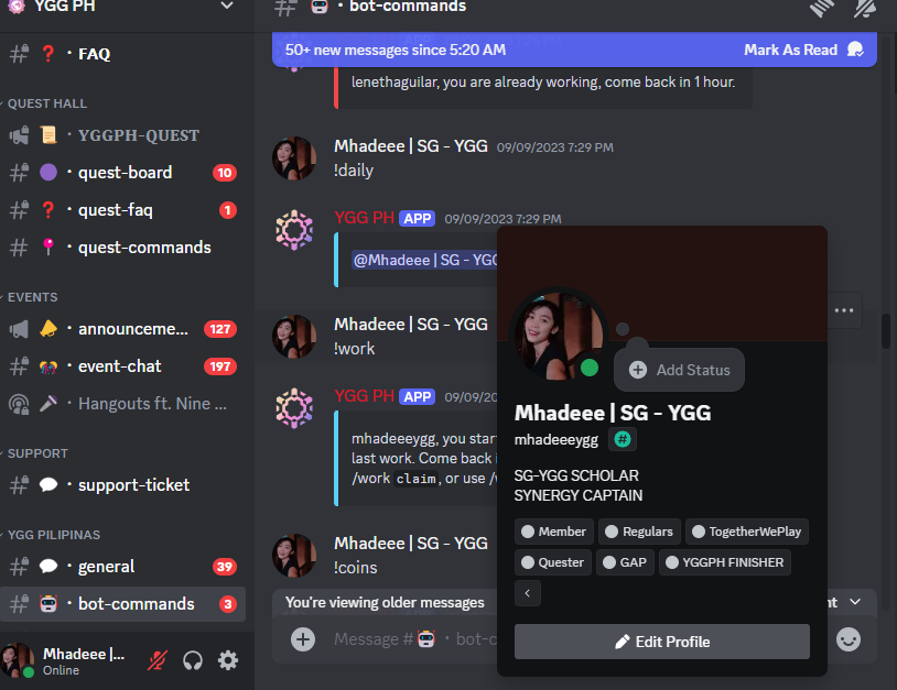 SG-YGG is the best! Best experience, Best opportunities 😍🫶 I am proud to be Synergy Captains, YGG Scholar 🫶
<a href="/YieldGuild/">Yield Guild Games</a> 
@yggpilipinas
 #YGGGAPS6 #YGGPH