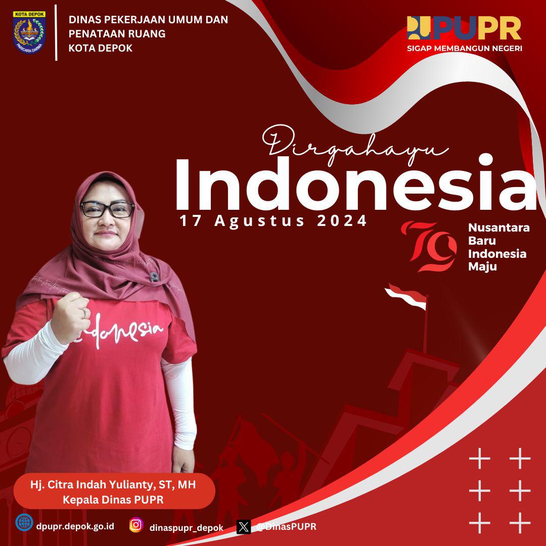 Dirgahayu Indonesia ke - 79🥳

Nusantara Baru, Indonesia Maju🇮🇩
MERDEKA MERDEKA MERDEKA!!!!!

#HutRI #Merdeka #nusantarabaruindonesiamaju

cc : <a href="/IdrisAShomad/">Mohammad Idris</a>  <a href="/ImamBHartono/">Imam Budi Hartono</a>  <a href="/pemkotdepok/">PEMERINTAH KOTA DEPOK | #AyoPakaiMasker</a>