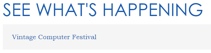 Oh man we're on their calendar.  Is this thing really happening?

schaumburgconventioncenter.com/calendar