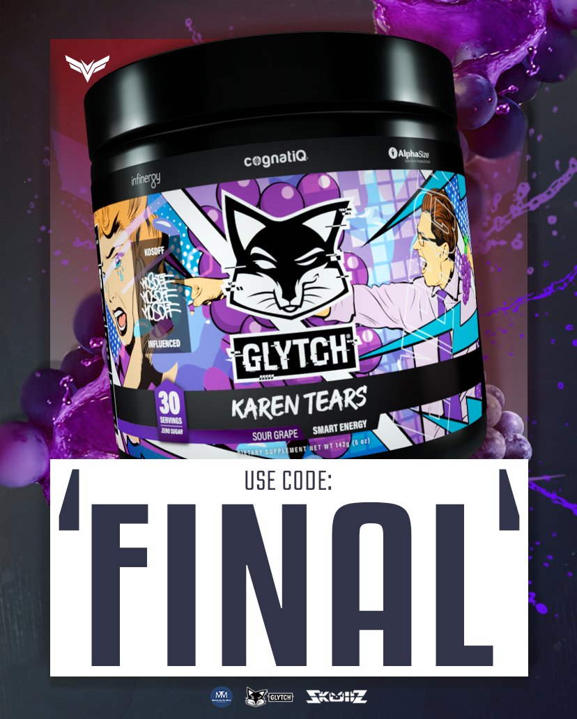 FinalFormEnt's tweet photo. Try this new flavor from @GLYTCHEnergy!
Glytch is great for gaming, working, and even before a workout. 🤩
🫧 CLEAN ENERGY
🫧 NO CRASH
🫧 0 SUGAR
Use code: FINAL at checkout for 20% OFF.
#yourfinalform | #Finalforment https://t.co/bxk3isdw1Q