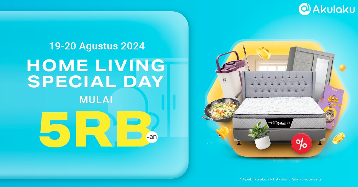 akulakuID's tweet photo. Gak sampe ratusan ribu‼
Bisa bawa pulang produk home living MULAI 5RB🛍🛒
Serbu promonya👉 https://t.co/6fntoCNIWt
#AkulakuIndonesia #BelanjaOnline #InfoPromo #PromoHomeLiving https://t.co/yR7wj4qkcL