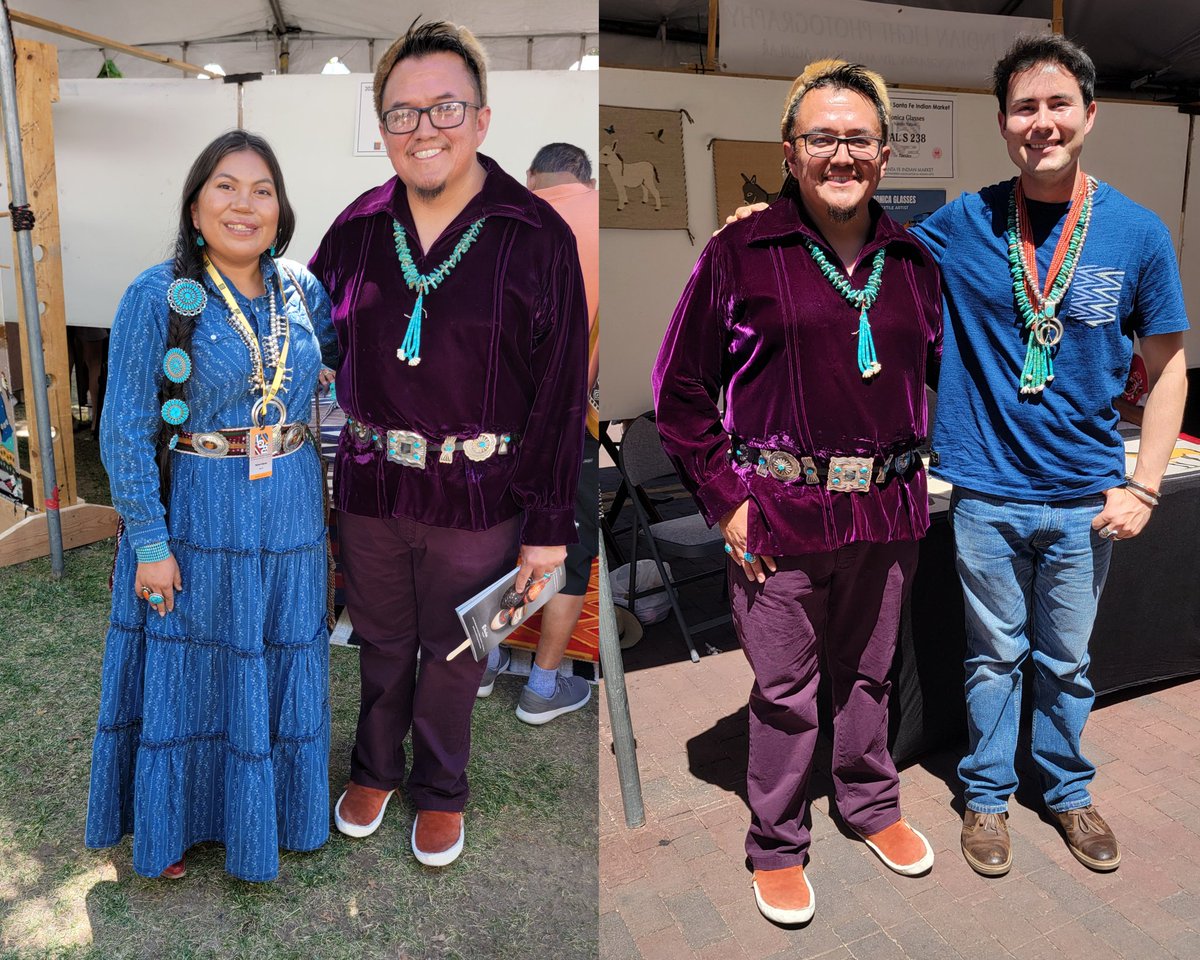 daybreakwarrior's tweet photo. Hey all, it was nice to meet you @ the 2024 #SantaFeIndianMarket. Sorry if I didn't get a chance to meet you. #Ahéhee' for watching my videos & ahéhee' ntsaago to my parents, Pastor Everett & Mary Teller, for all your help with my videos. Hope you all enjoyed the #SFIM. #2024SFIM https://t.co/RA1dTFFWAK