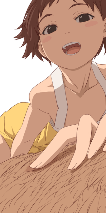 毛むくじゃらでおっきな体、トトロみたいでカワイイですね 