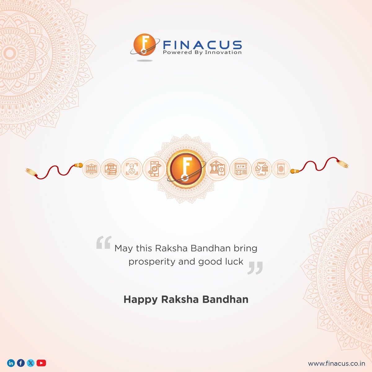 FinacusTech's tweet image. Happy Raksha Bandhan to all the Wonderful Brothers and Sisters! May your bond grow stronger with each passing year. Celebrate the Love, Trust and Care that defines this special relationship.
#RakshaBandhan #HappyRakshaBandhan #Finacus #FinacusSolutions