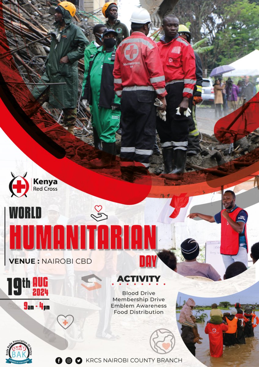 salimishmael_'s tweet photo. D-DAY! 🥳 
It's #WorldHumanitarianDay2024 

@MedicsForKenya and @KenyaRedCross have partnered together for a blood drive at Archives, Nairobi CBD as an #ActForHumanity

Come one, come all ❤️ https://t.co/Xfrjw2VMWK