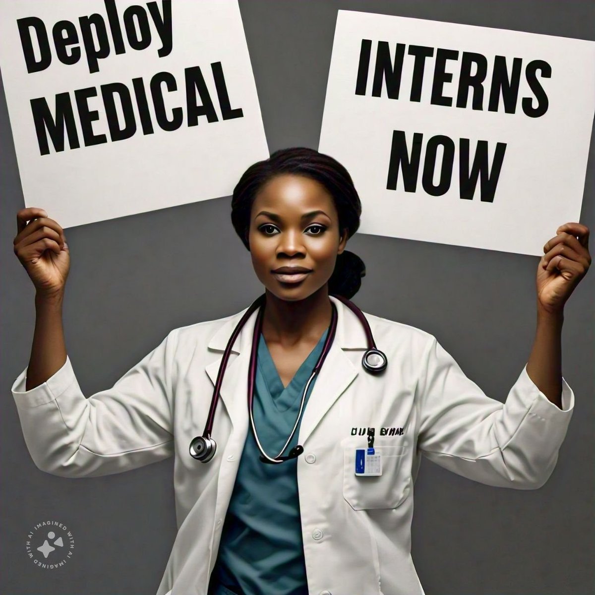 drstellanyanzi's tweet photo. TUJJA! Today, we shall #March2Parliament in our clinical coats to demand #DeployAllMedicalInterns immediately starting with the 1111. We shall carry our undeployed stethoscopes and thermometers. La luta continua! https://t.co/4etrrF5saE