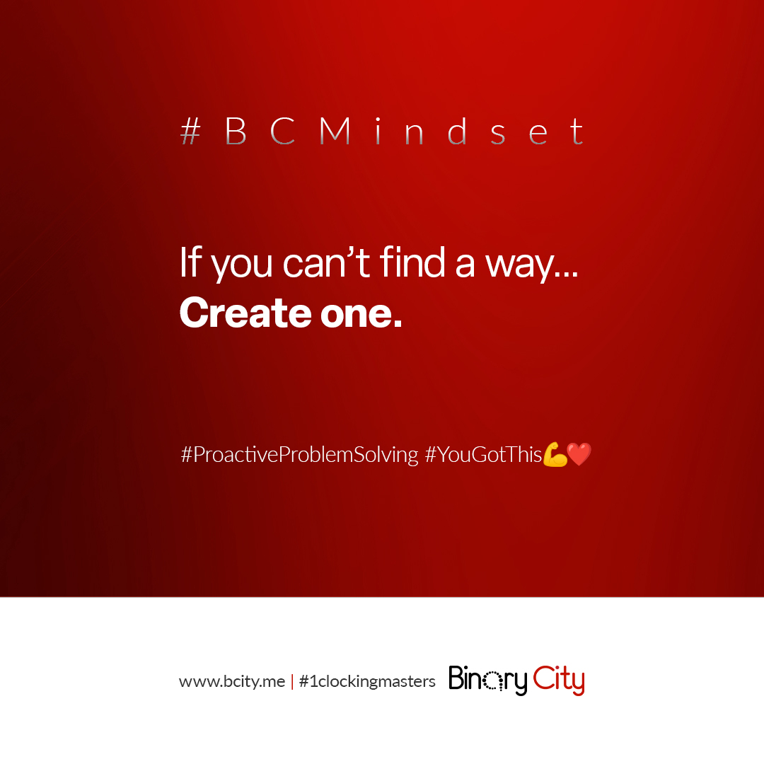 binary_city's tweet photo. No obstacle can hold you back, unless you let it. Have a lovely week, friends! ❤️
https://t.co/6Yha20fbIC
#YouGotThis
#YouAreMorePowerfulThanYouThink
#ProactiveProblemSolving
#BCMindset #1ClockingMasters #BinaryCity https://t.co/RnLCVz5HS8