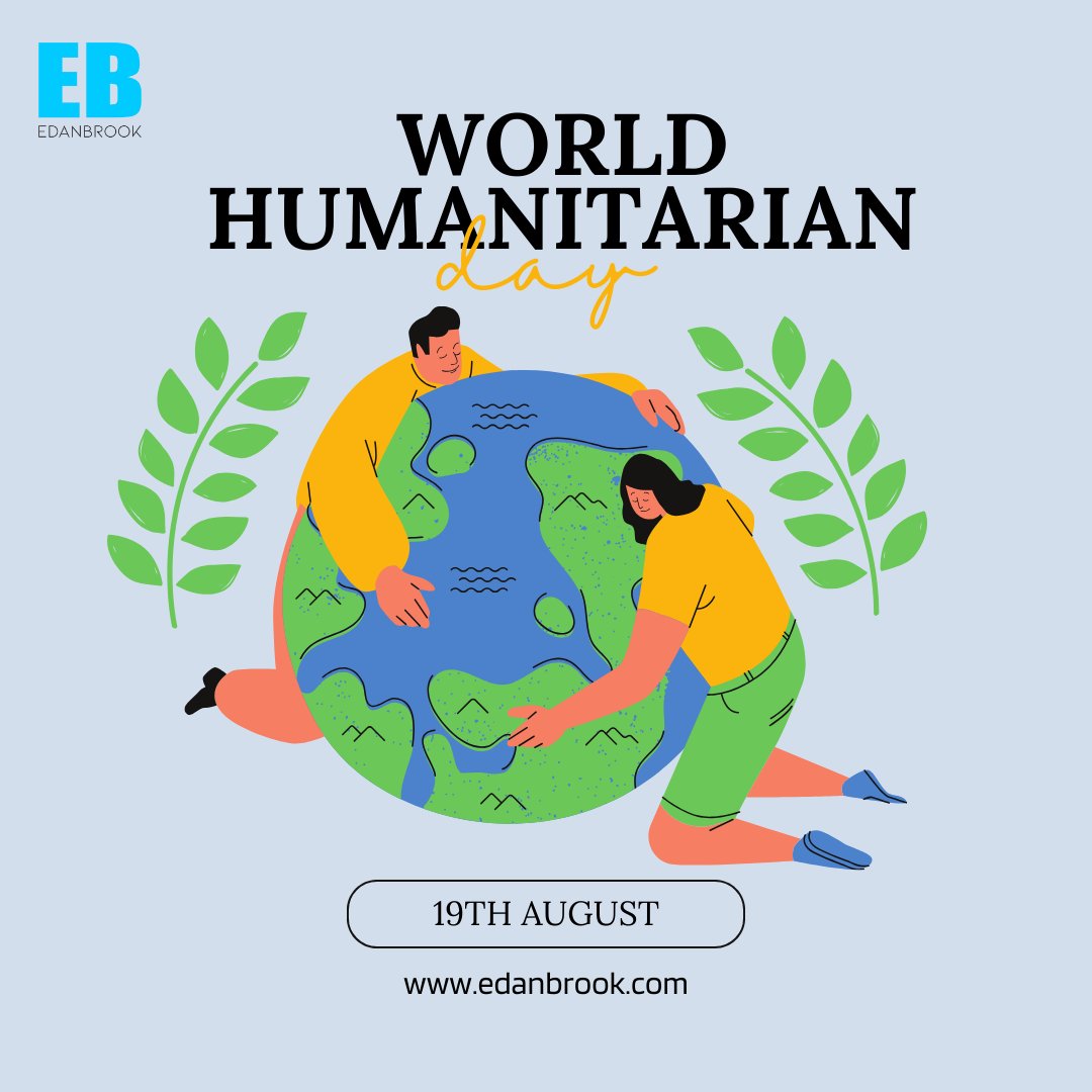 Edanbrookaus's tweet photo. It's #WorldHumanitarianDay! Today, we honor the selfless heroes who dedicate their lives to helping others and making a difference in the world. Let's celebrate their courage and renew our commitment to compassion and human rights. #Edanbrook #HumanityFirst #ActsOfKindness https://t.co/OZ1ixfKhDV
