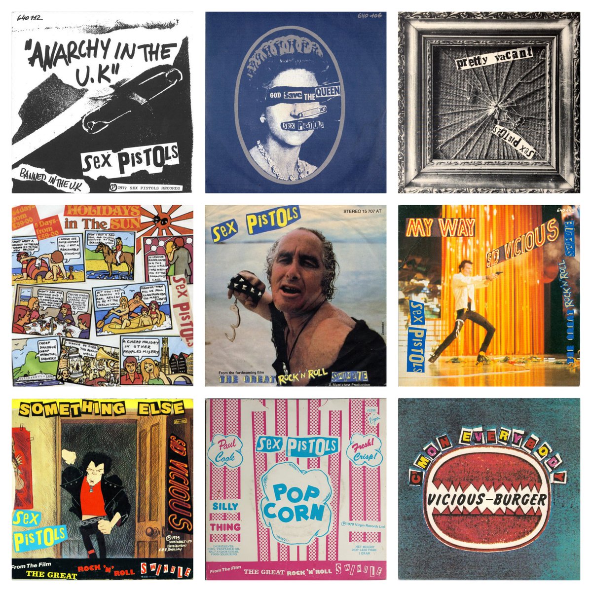 Sex Pistols 9 single releases

Do you have a favorite, maybe even one besides the first 4 releases? 

For me, “Pretty Vacant” will always be this band’s best song

#punk #punks #punkrock #sexpistols #punklegends #oldschoolpunk #history #punkrockhistory