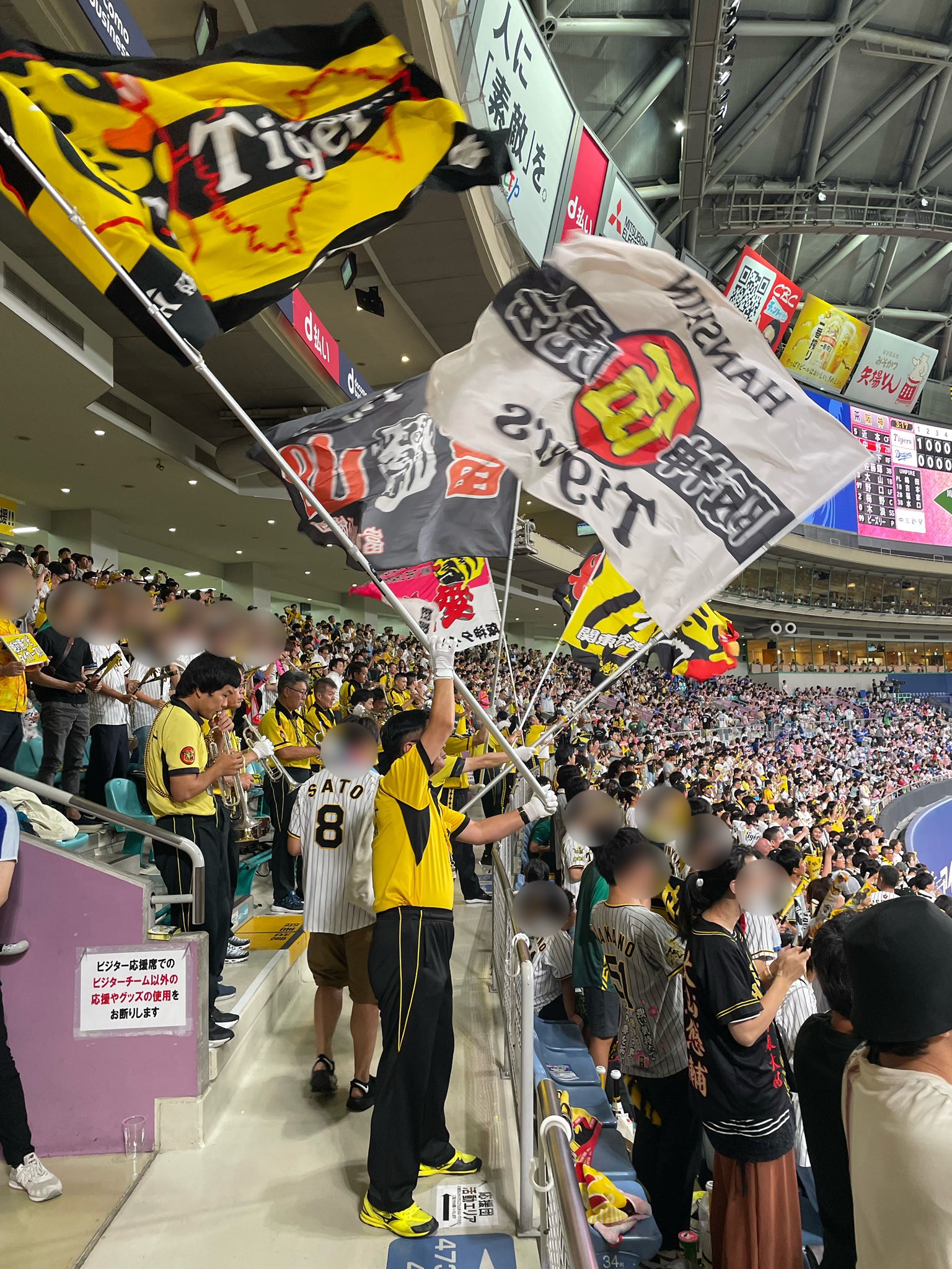 送料込5月5日(祝)中日対阪神戦バンテリンドーム　ドラゴンズ外野応援席ペア 阪神タイガース応援団 on X: 