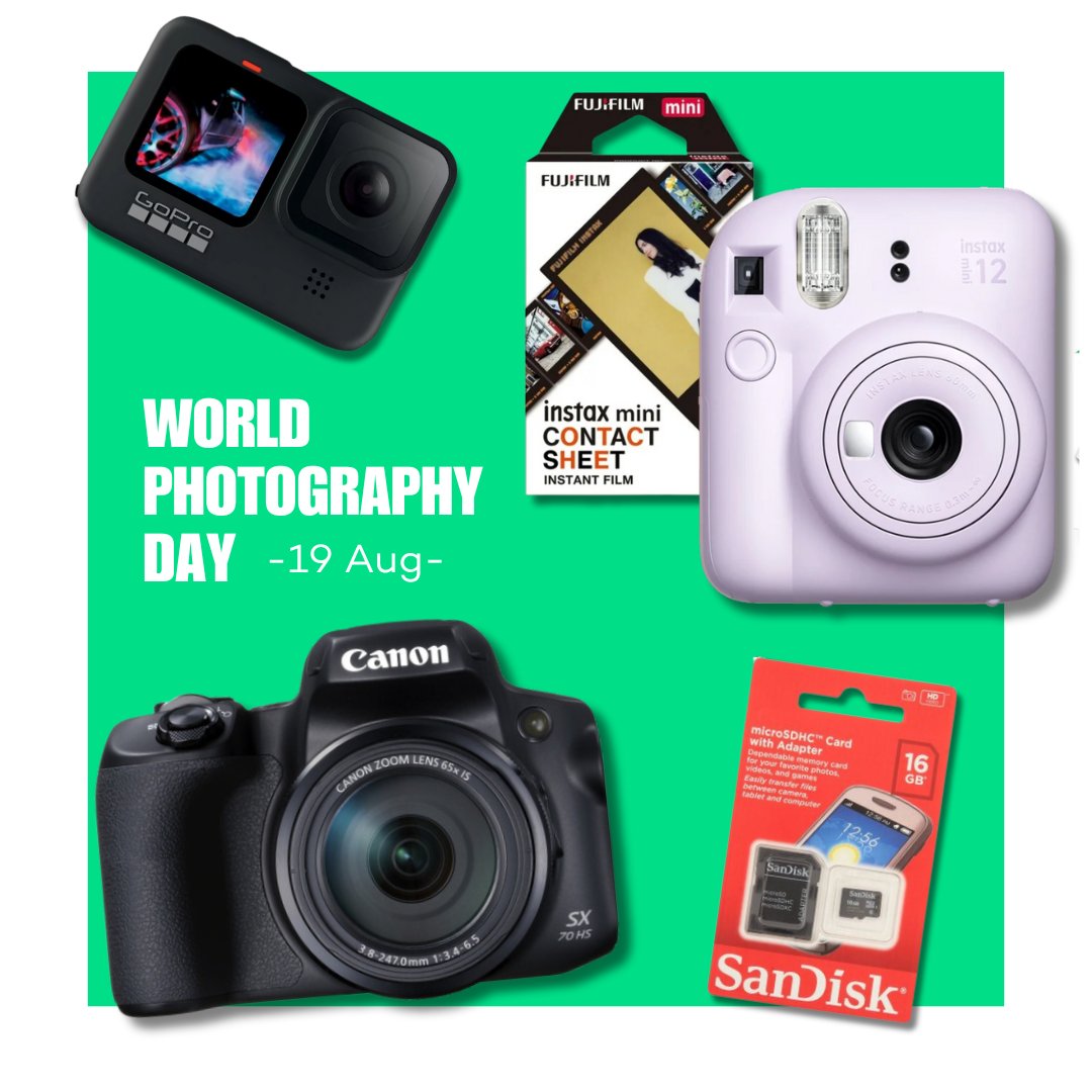 OneCartZA's tweet photo. Feeling nostalgic? #OneCart has a wide range of polaroid cameras to capture life in a vintage, instant format! Seize the moment this World Photography Day📷
PS: One does not actually shake a Polaroid picture - just in case you felt the urge. https://t.co/86u1UGujp4
