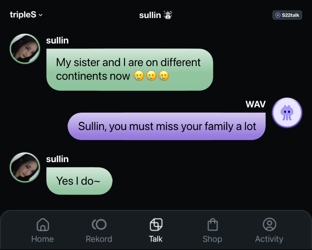 [240819] ☃️💬
talking about when she was younger and how she misses her sister

#설린 #Sullin #트리플에스 #tripleS