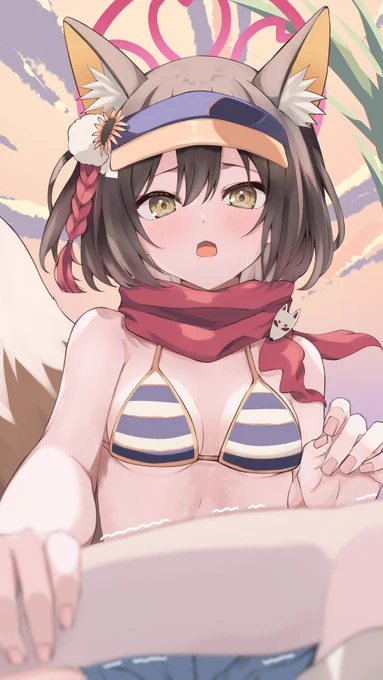 「主殿、これも修行です…っ!」#ブルアカ 