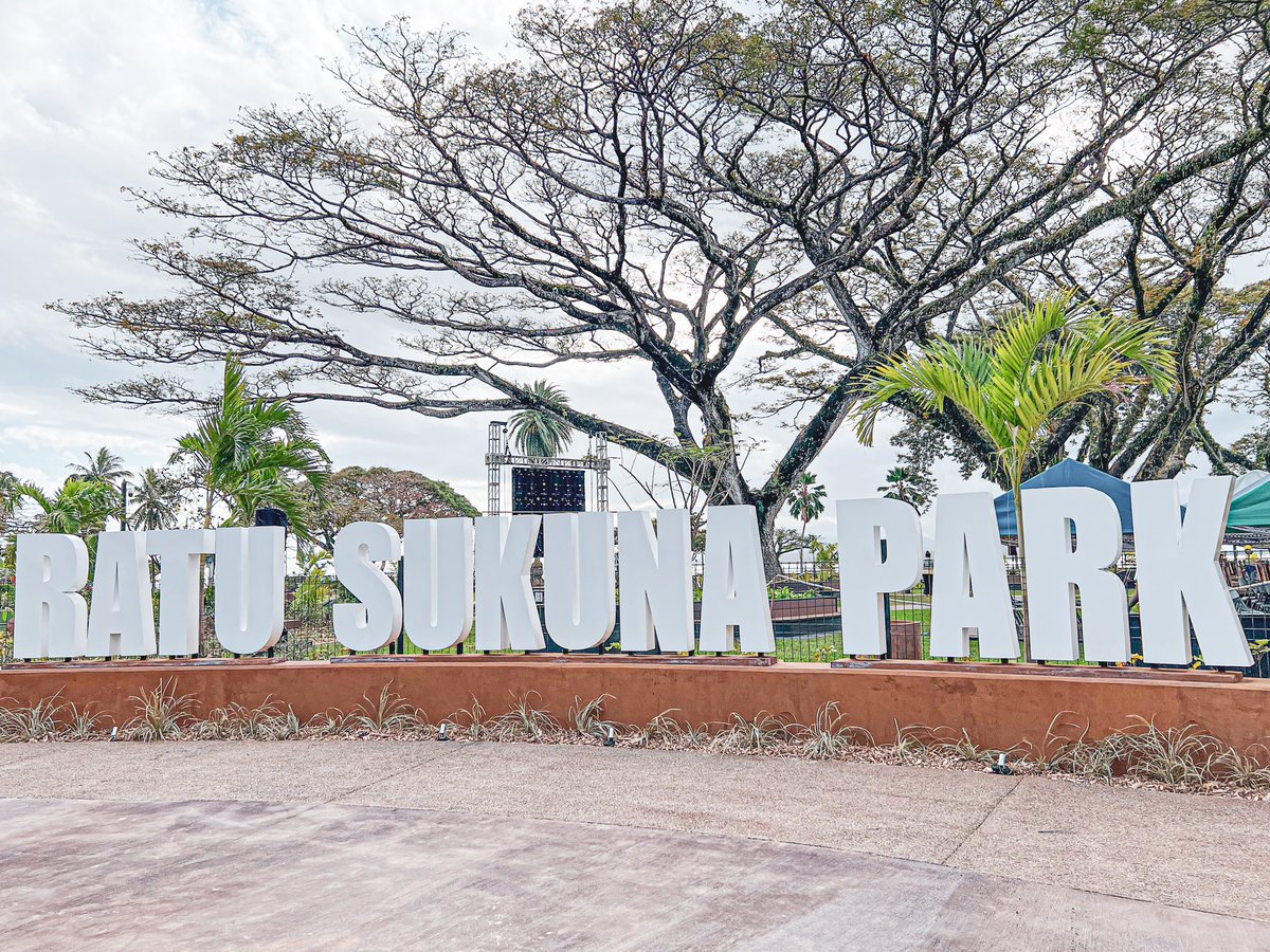 joekotobalavu's tweet photo. The refurbished Ratu Sukuna Park reopens this afternoon with a bigger podium, more lighting, seats and proper walkways throughout the park to ensure their is safety for those who frequent it.

#TeamFiji #SuvaCity #SukunaPark https://t.co/krIEsMBokq