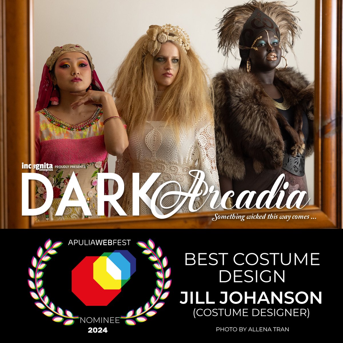 Incognita Enterprises (@incognitaent) on Twitter photo Jill Johanson is nominated for Best Costume Design for #DarkArcadia at the 2024 <a href="/WebApulia/">APULIA WEB FEST</a>! Thank you Apulia Web Fest for the nomination & congrats Jill!
#shakespeare #webseries #bestcostume #costumedesign #nominee #italy #apuliawebfest #gratitude #lovethebard Jill Johanson is nominated for Best Costume Design for #DarkArcadia at the 2024 <a href="/WebApulia/">APULIA WEB FEST</a>! Thank you Apulia Web Fest for the nomination & congrats Jill!
#shakespeare #webseries #bestcostume #costumedesign #nominee #italy #apuliawebfest #gratitude #lovethebard