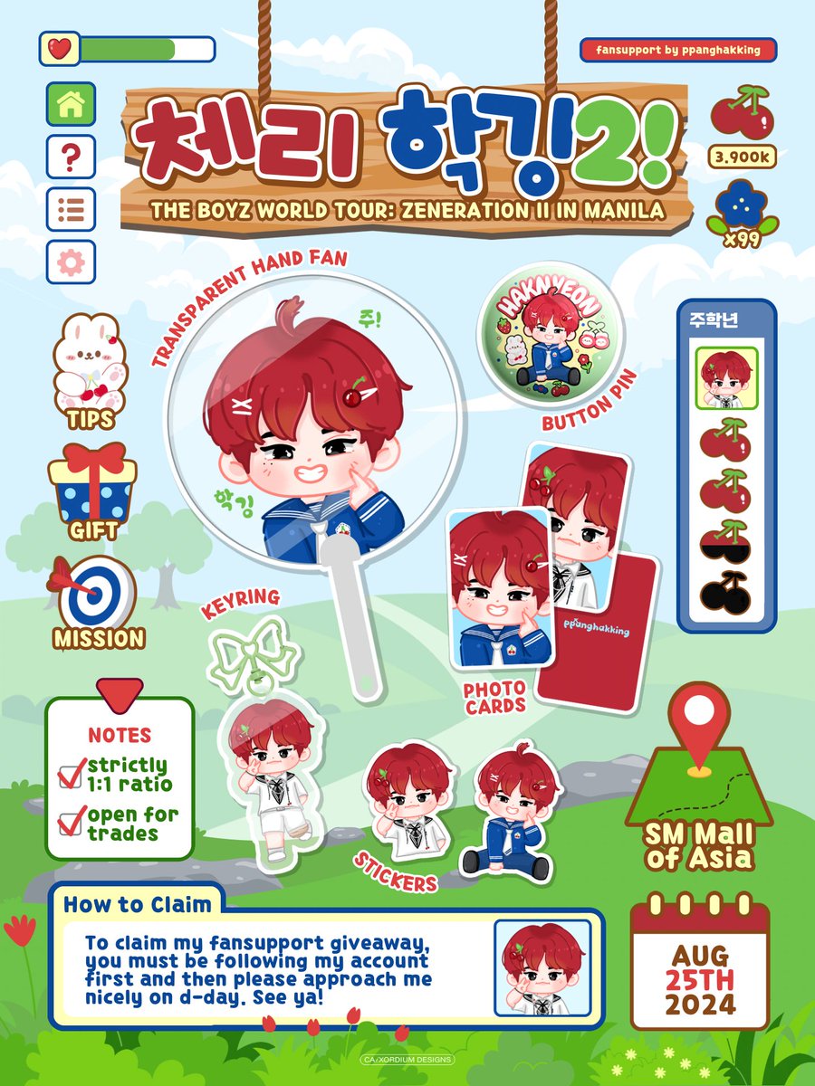 ⋆˚⋆｡ ༘🍒
체리학깅2! 

  ૮꒰ ˶• ༝ •˶꒱ა
┈○┈┈○┈┈┈┈┈┈┈┈
             𝘢 𝘧𝘢𝘯 𝘴𝘶𝘱𝘱𝘰𝘳𝘵 ！
      ﹝𝙛𝙤𝙧 𝙟𝙪 𝙝𝙖𝙠𝙣𝙮𝙚𝙤𝙣﹞

    𓈒𓏸🍒 mbf, rt, like
    𓈒𓏸🍒 open for trades 
┈┈┈┈┈┈┈┈┈┈┈┈┈

#더보이즈 #THEBOYZ #ZENERATION2_MNL