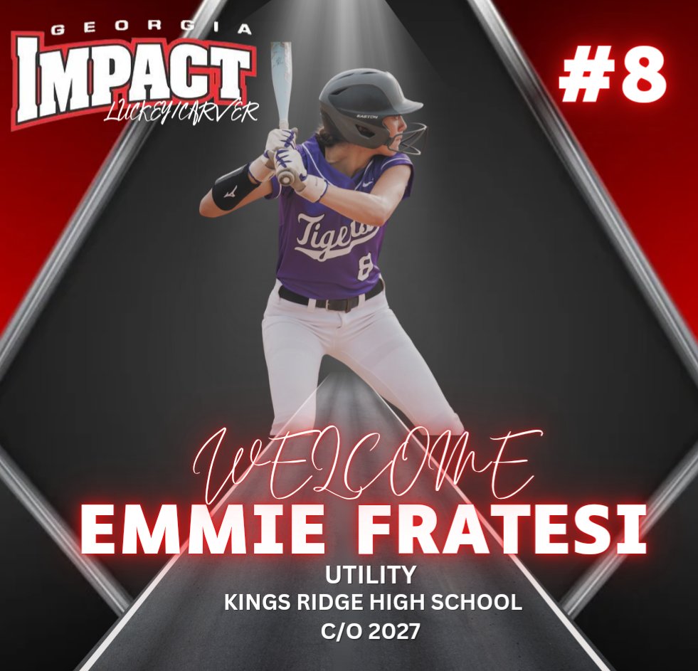 Next up - a big WELCOME to another new face to the squad - 2027 Utility out of Kings Ridge High School in Milton, GA - Emmie Fratesi!

Emmie is the definition of a true utility, with the ability to play all over the field.  She brings elite-level speed and range, defensively -