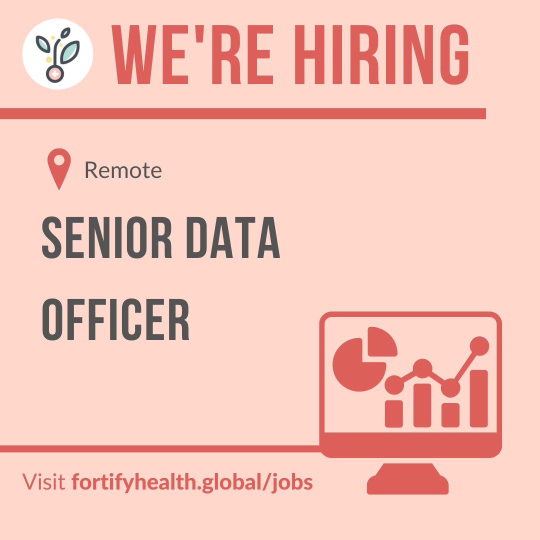 fortify_health's tweet image. 📣We&apos;re hiring a Senior Data Officer at Fortify Health! 📣

Read more about the role and requirements here: fortifyhealth.global/senior-data-of…

#fortifyhealth #hiring #dataofficer #workfromhome #careers #remote #jobopportunity
